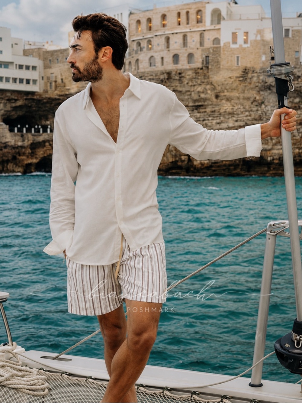 Men’s Stripes Cotton Shorts